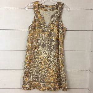 Loft Linen Dress! Super cute print! Size 2.